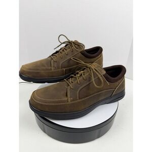 Anodyne Orthopedic Shoes for Custom Insoles Brown Leather Casual Mens Wide 12 W